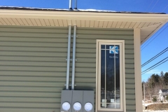 A new 3 gang service constructed in Fall River. Awaiting Nova Scotia Power to hook it up and install the new electrical meters.
