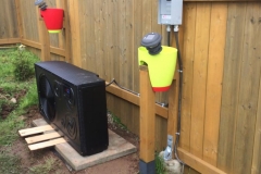 A heat pump wired up for heating a pool in Halifax county.